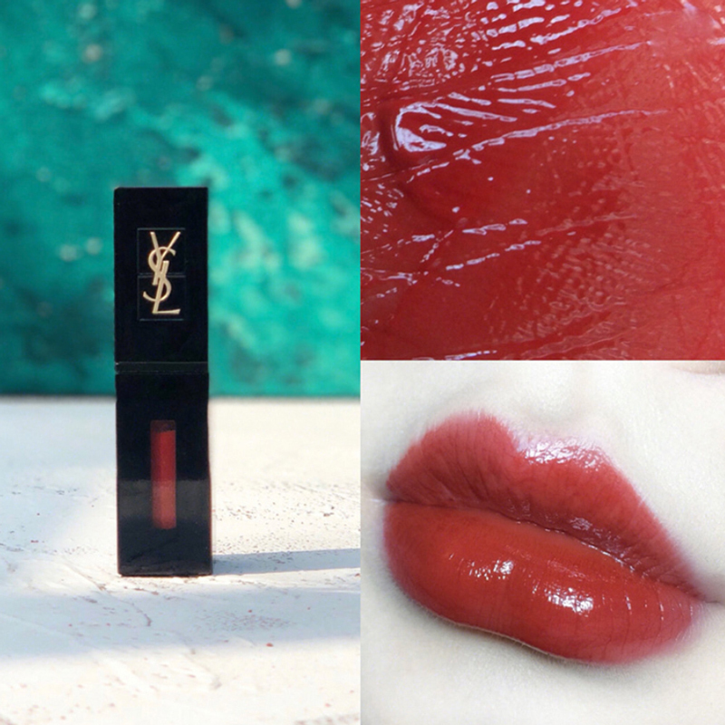 SAINT LAURENT 黑管唇釉 新品镜光唇釉液体口红唇膏5.5ml 416#