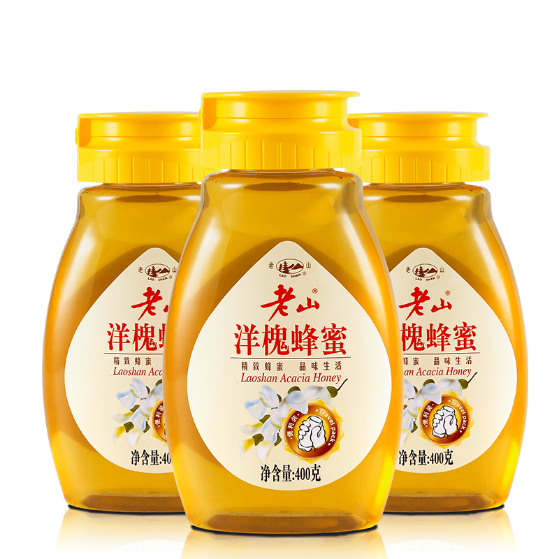 老山洋槐蜂蜜400克/瓶x3瓶