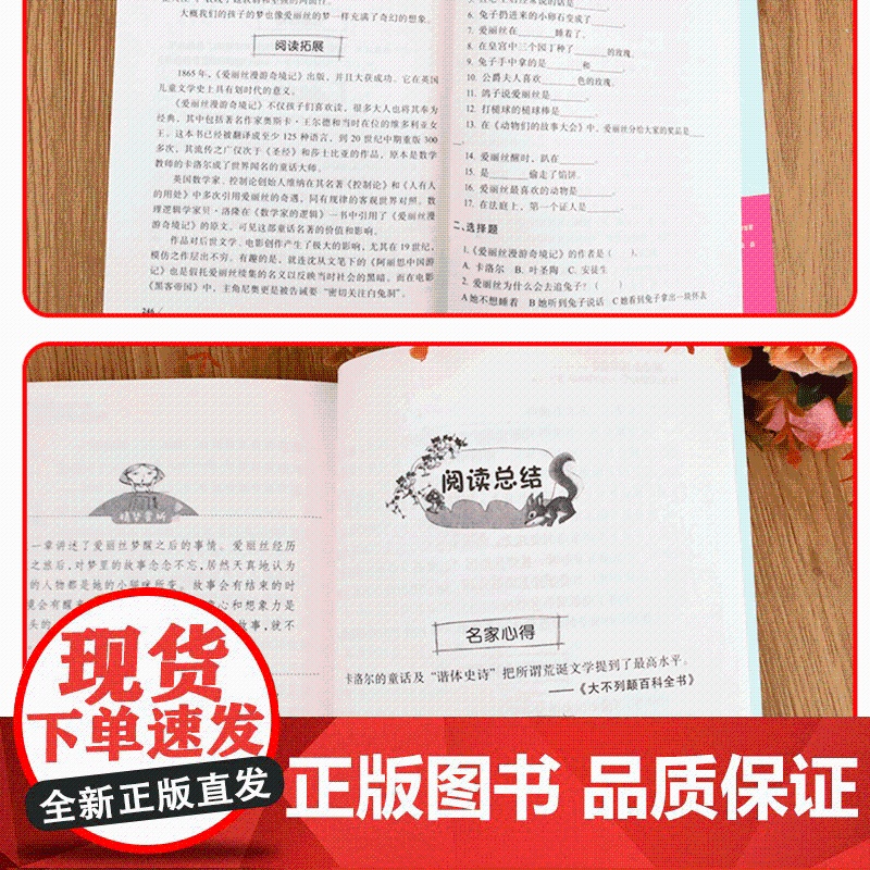 爱丽丝漫游奇境记正版书原著版六年级下册必读的课外书小学生书目阅读书籍6下学期天地出版社梦游仙境书奇遇镜漫游记奇迹艾三四五高清大图
