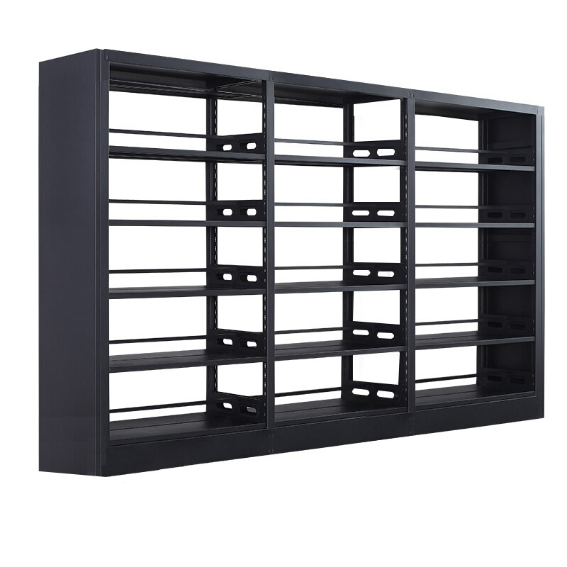 慧采云 钢制书架学校图书馆书店书籍室阅览室双面书架资料架双面一列三组 双面一列三组