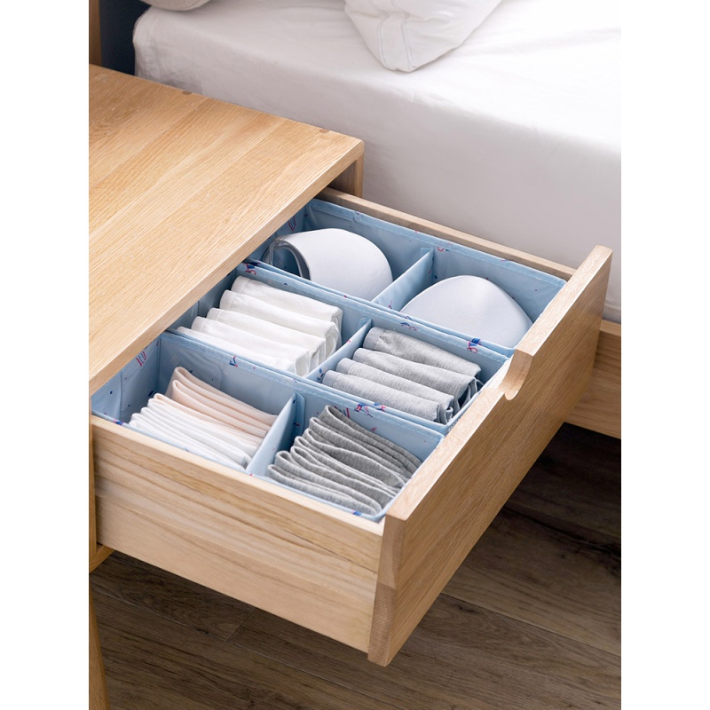 居家家 组合分隔内衣收纳盒衣物收纳箱 玩具整理箱桌面无盖收纳筐_171高清大图