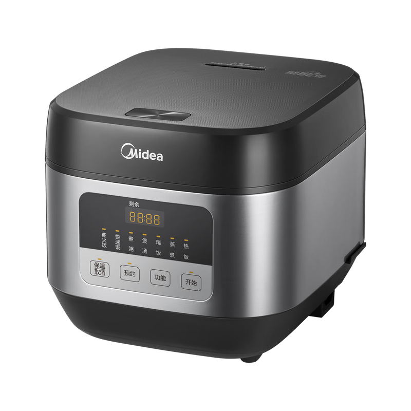 美的(Midea)电饭煲 TQ451 4L容量 7大功能菜单 5层内胆 8H预约 内盖不可拆卸 760W高清大图