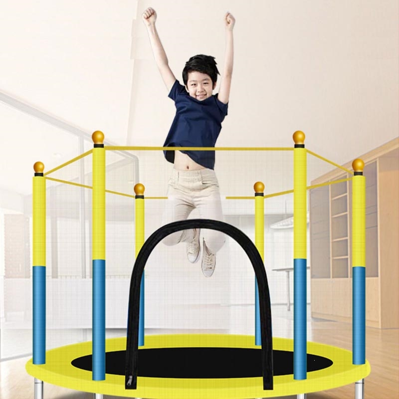 蹦床家用儿童室内跳跳床小孩玩具闪电客宝宝健身带护网家庭小型弹跳床