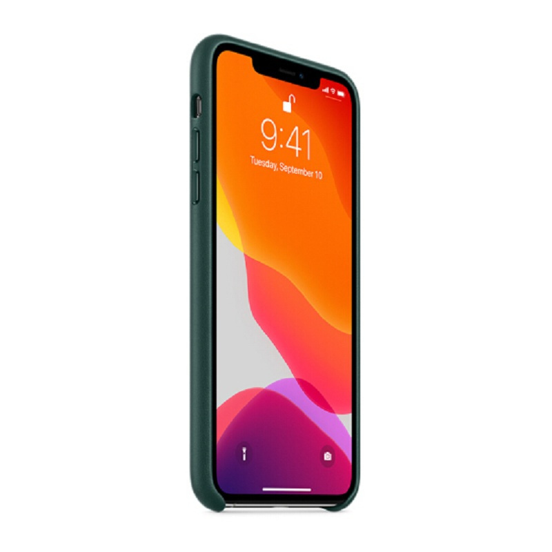 苹果Apple 原装iPhone 11 Pro Max 皮革保护壳 手机壳 森林绿色