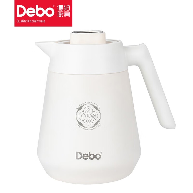 德铂(Debo) DEP-769 慕思 真空保温壶 1.2L(单位:个)白色
