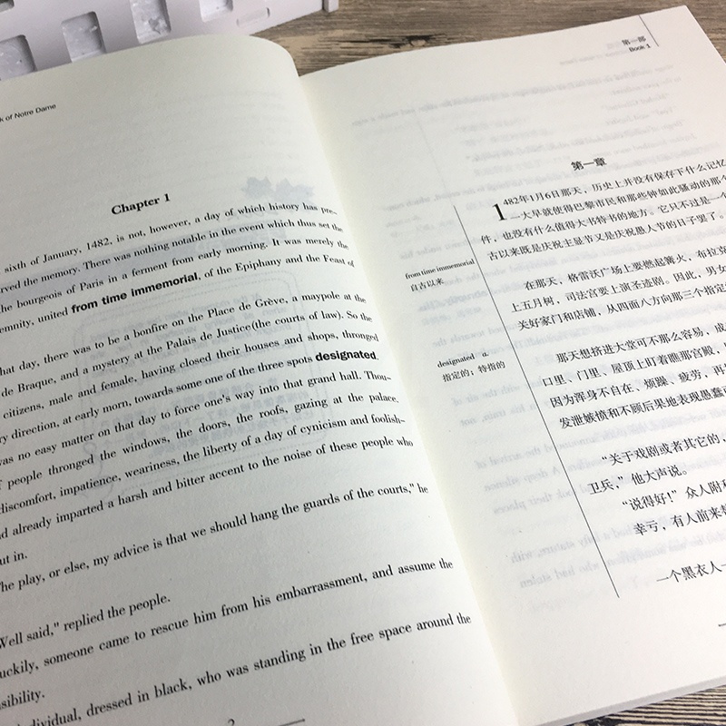 巴黎圣母院中英文对照版中英文双语书籍巴黎圣母院书正版原著英汉经典世界名著英文版原版英语 读物初中高中生课外阅读书籍zy报价 参数 图片 视频 怎么样 问答 苏宁易购