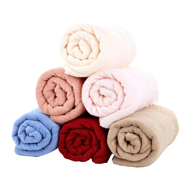 踏绮 精梳棉提花缎档浴巾 140*70cm 条高清大图