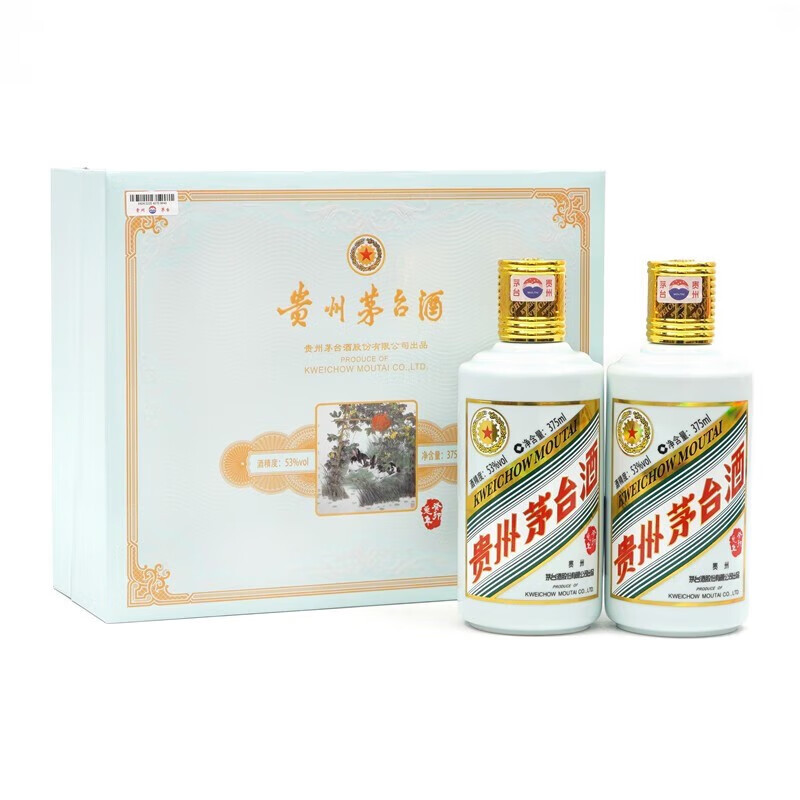 [仅限部分城市]53%vol 375ml×2贵州茅台酒(癸卯兔年)预约资格