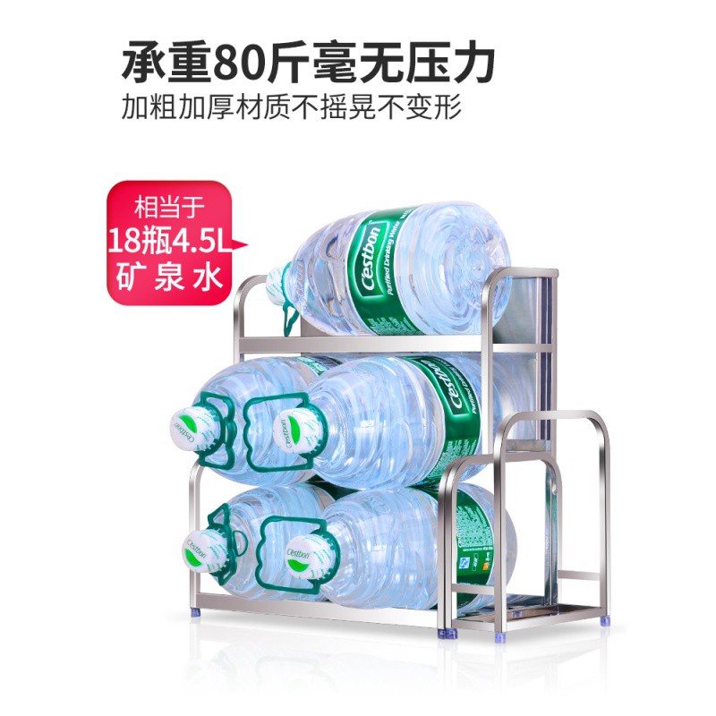 免打孔不锈钢厨房置物架调料架收纳放调味品架酱油瓶用品家用大全收纳层架 三维工匠高清大图