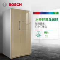 博世(BOSCH)608升 对开门冰箱 家用双开门电冰箱 风冷变频 玻璃面板 BCD-608W(KAN93S8ATI)
