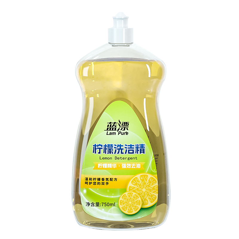 蓝漂柠檬洗洁精 去油餐具 果蔬厨房清洁不伤手 750ml-1瓶 LP-368168