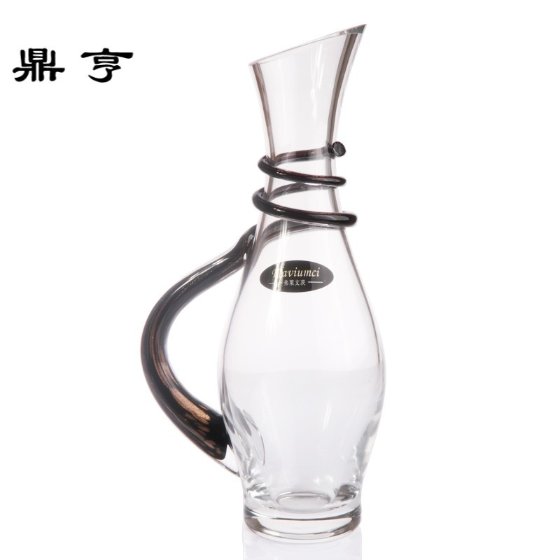鼎亨流金把无铅玻璃快速红酒白酒醒酒器分酒器酒具