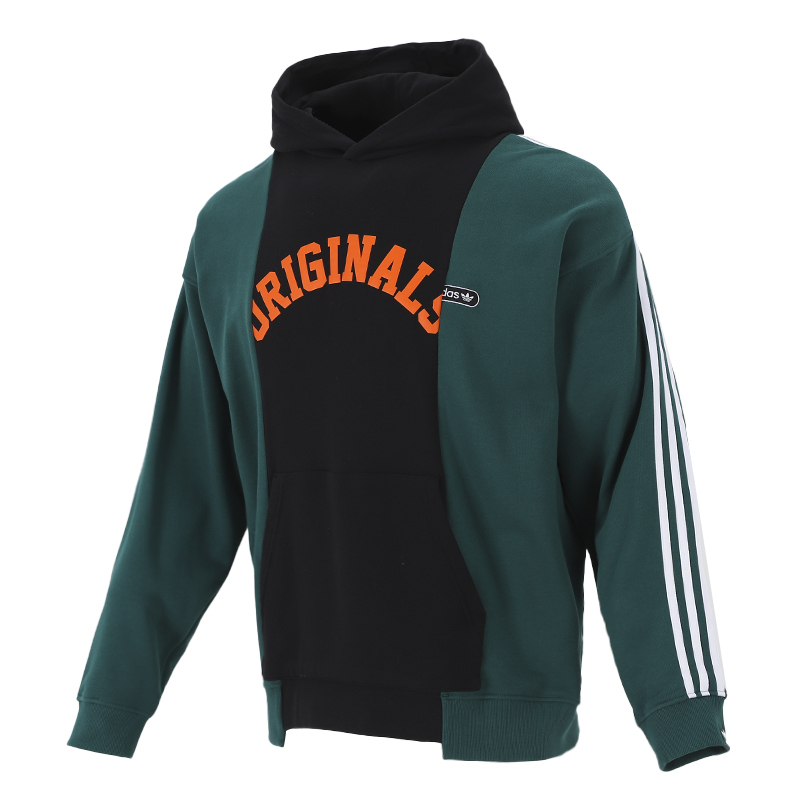 Adidas阿迪达斯三叶草卫衣男2022新款运动服连帽休闲套头衫HC0375