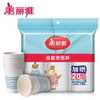 美丽雅 合家欢纸杯50只赠10只装9盎司(248ml)