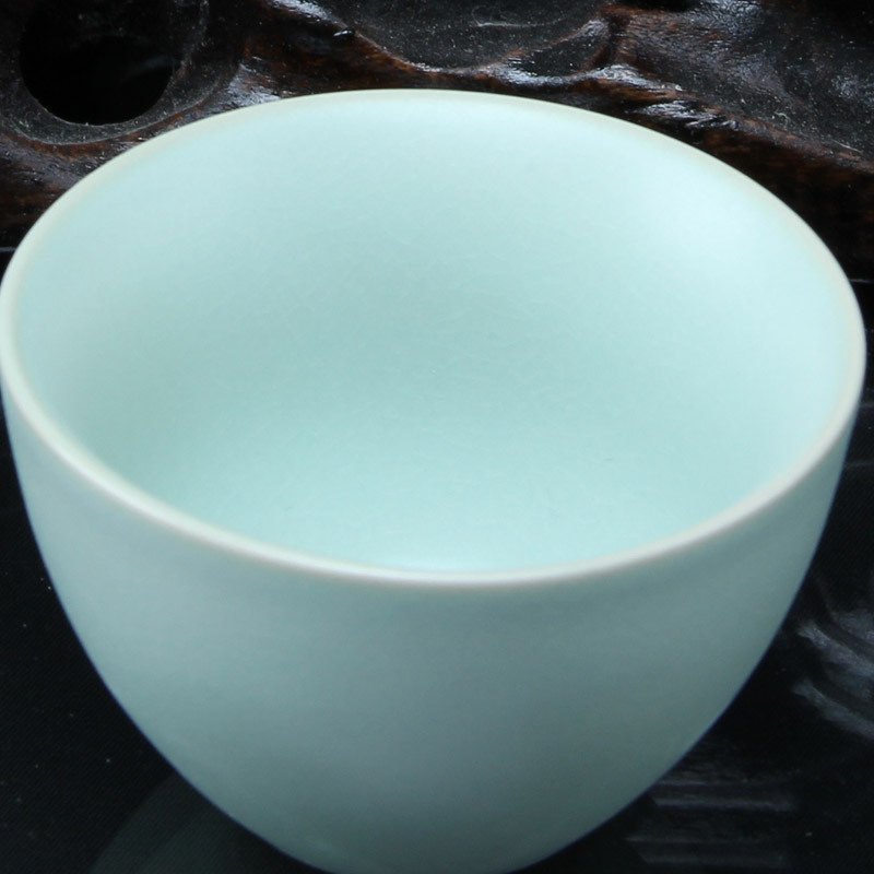 唐宏坊 茶杯陶瓷主人杯单杯茶碗开片汝窑茶具茶杯单个茶盏品茗杯 款式五