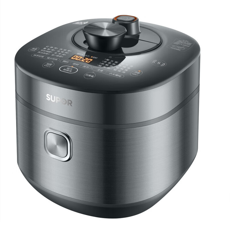 苏泊尔(SUPOR) SY-50HC37Q 电压力锅 5L精钢球釜智能鲜呼吸高压锅多功能压力锅家用2200w猛火