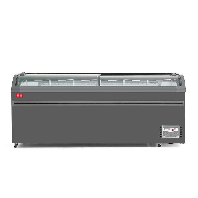 [白色]长1.2米438铜管组合柜展示柜保鲜柜冰柜水果商用卧式展示柜雪糕柜冷柜饮料超市组合柜高清大图