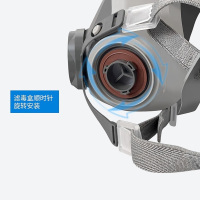 嵋里 防毒面具防甲醛/粉尘/喷漆双滤盒面罩