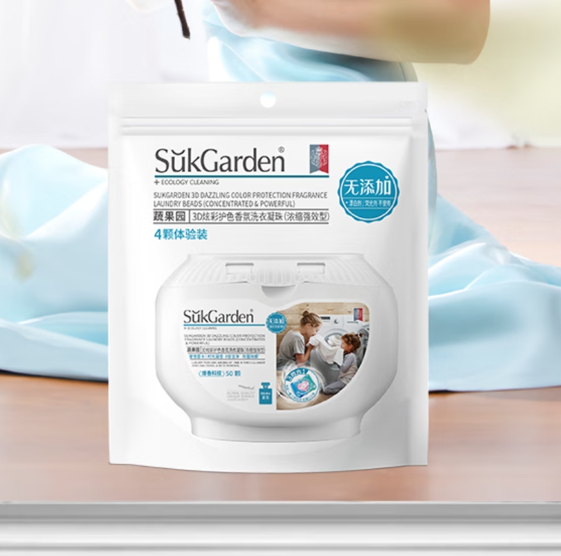 SukGarden蔬果园3D炫彩护色香氛洗衣凝珠(浓缩强效型)高清大图