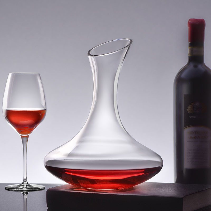 CLITON 玻璃醒酒器 斜口快速红酒醒酒器家用倒酒器分酒器酒壶