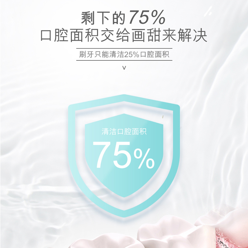 冷酸灵画甜漱口水元气白桃250ml+雨后薄荷250ml水果味0酒精0色素口气清新便携装