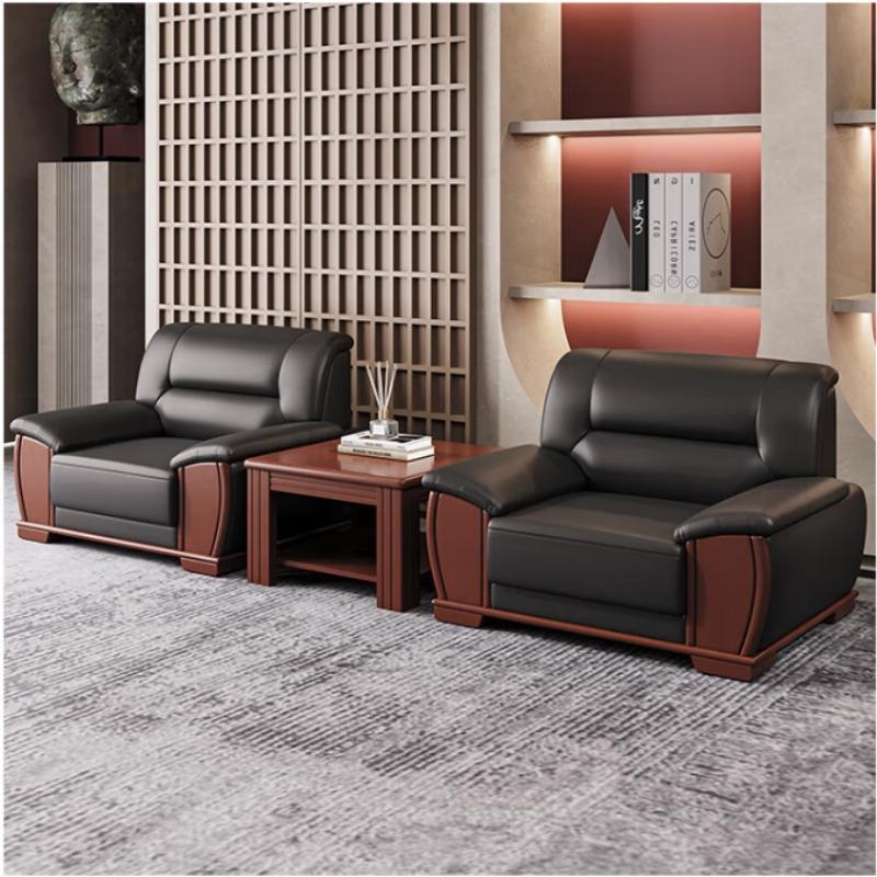 中伟(ZHONGWEI)办公沙发会客沙发商务沙发办公室沙发 西皮单人位