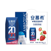 伊利205g安慕希酸奶草莓味 205g*12/箱