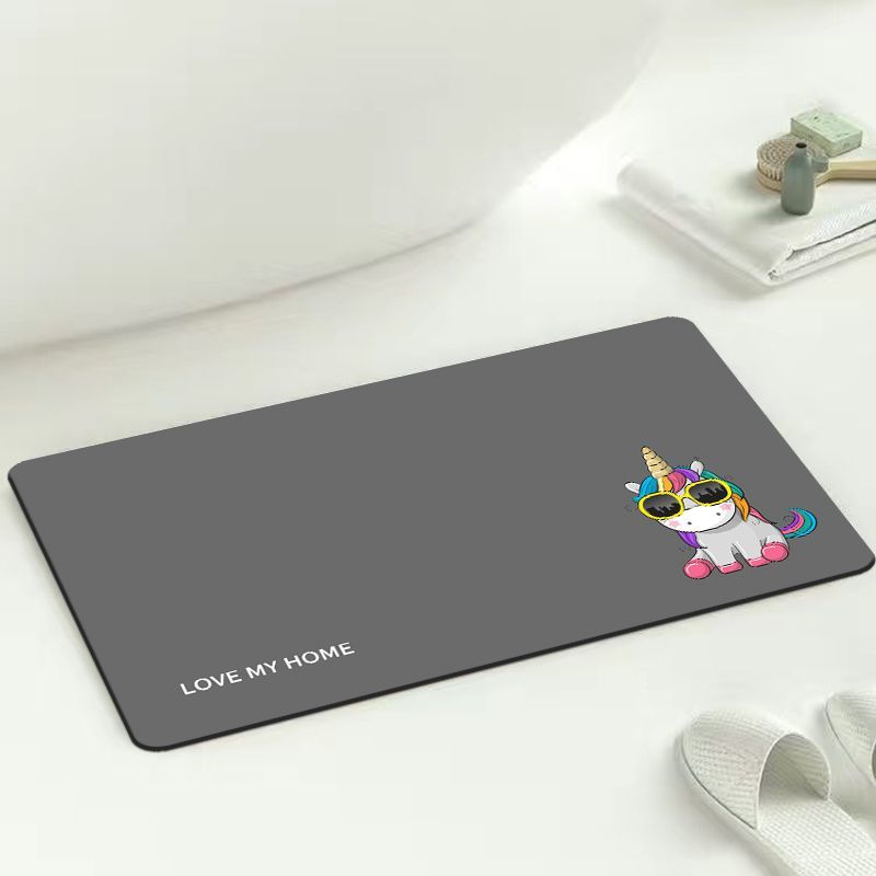 地垫家用浴室吸水地垫洗手间门口橡胶防滑大号脚垫速干软垫高清大图