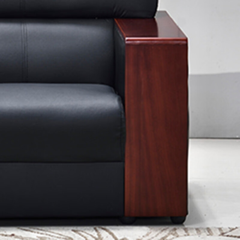 巴洛卡 皮布沙发 办公沙发西皮沙发商务接待沙发西皮单人位沙发XSFXP-6高清大图