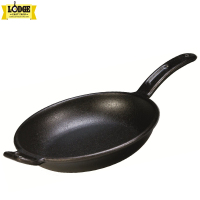 Lodge 洛极洛矶美国进口健康无涂层炒锅铸铁锅煎炒锅26cm P10S3电磁炉天然气通用无盖