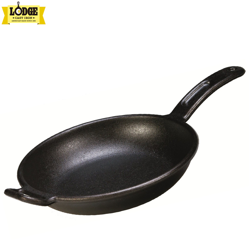 Lodge 洛极洛矶美国进口健康无涂层炒锅铸铁锅煎炒锅26cm P10S3电磁炉天然气通用无盖