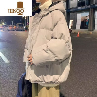 YANXU面包服男生韩版潮流加厚棉服连帽潮牌ins宽松痞帅棉衣外厚 XL125-140斤 杏色高质量