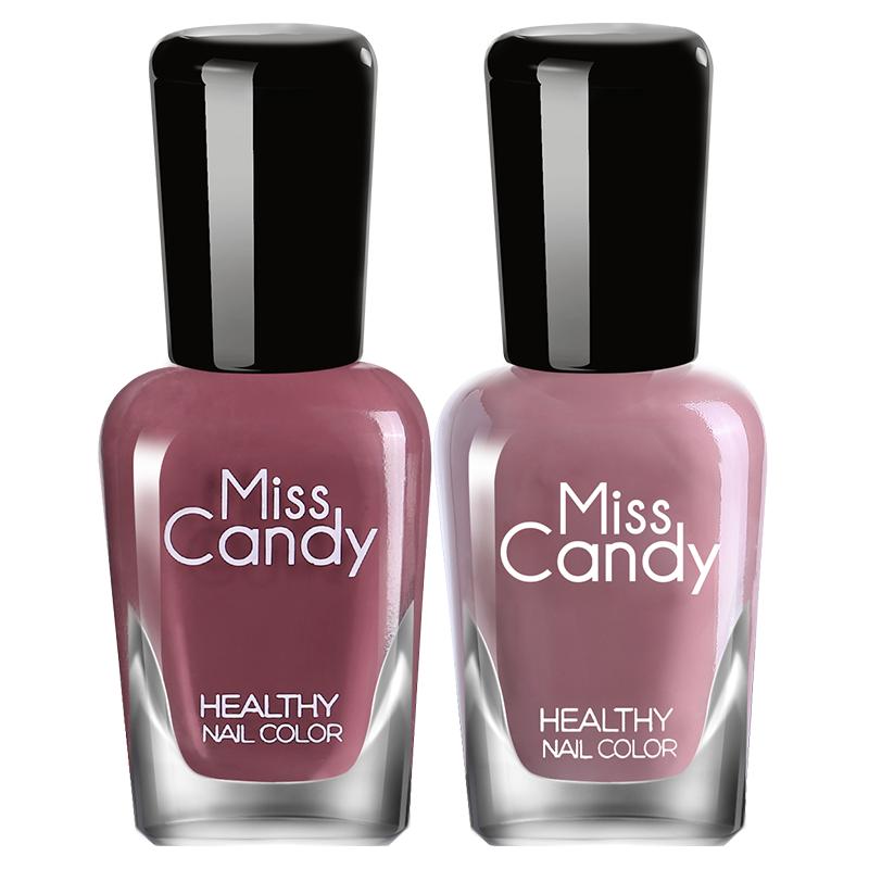 Miss Candy健康甲油可撕拉持久指甲油2瓶套装 红豆南国SC241 7ml*2