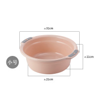 小盆子家用小号塑料洗脸盆私处内裤内衣专用女性屁股迷你洗屁洗衣 小号粉色