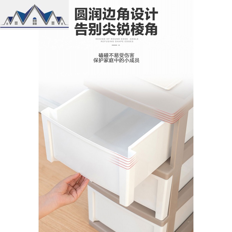 塑料抽屉式收纳柜子儿童衣柜厨房夹缝窄柜整理储物柜爱丽丝 三维工匠高清大图