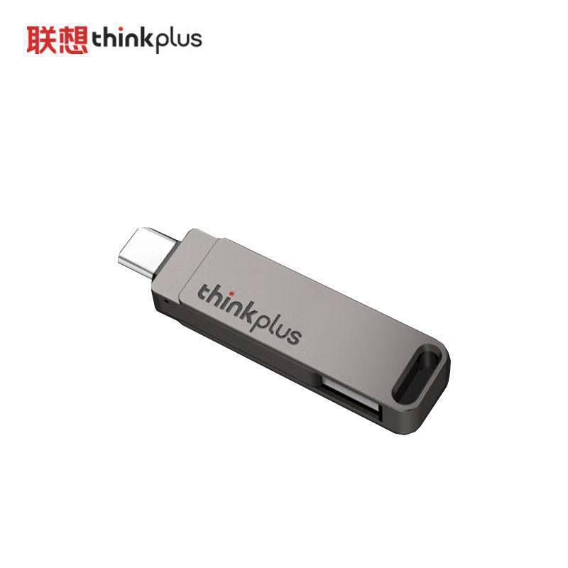 ThinkPlus联想 U盘 USB3.2/Type-c双接口 灰色 MU110-128GB 个高清大图