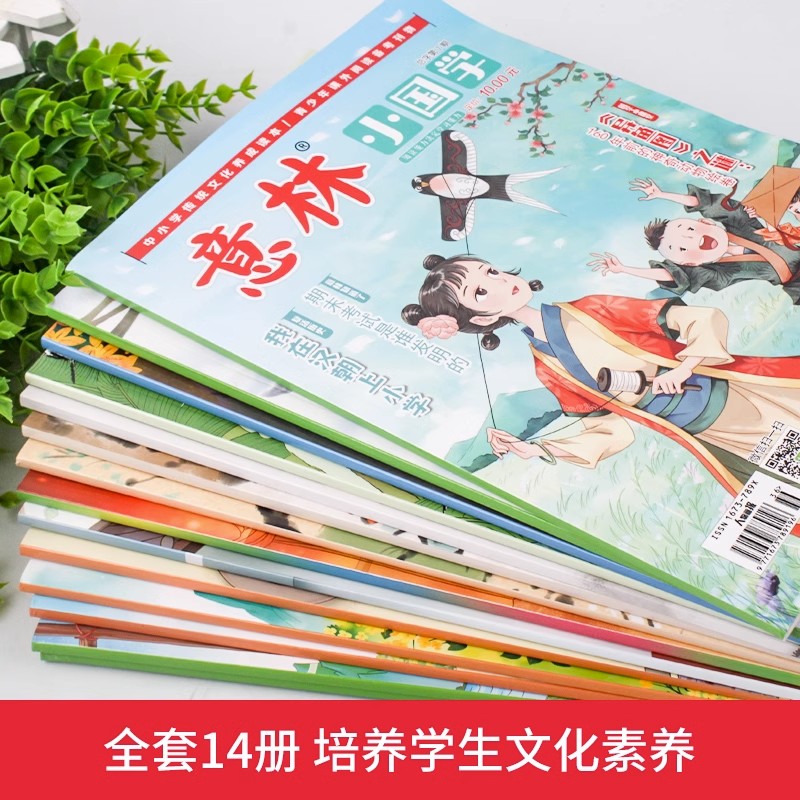 意林小国学2023年(1-6月期刊) [正版]意林小国学全14期2023年总字第1-14期少年版15周年2022合订本初高清大图