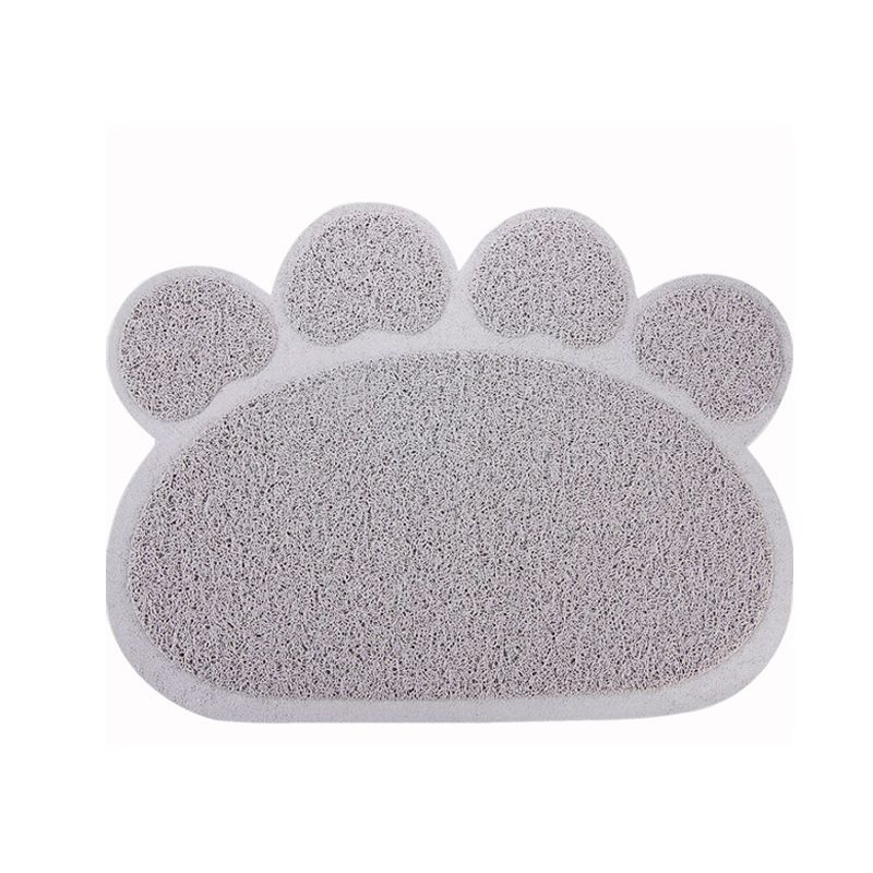 米白色(PVC环保材质) 小号(30*40cm) 猫砂垫宠物脚垫猫砂盆防带出垫子蹭脚垫防滑防溅垫猫咪地垫猫笼垫
