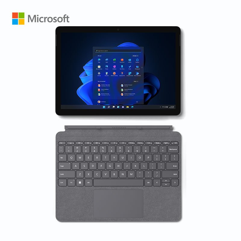 微软Surface Go 3 二合一平板电脑 酷睿i3-10100Y 8G 128G 典雅黑+亮铂金键盘
