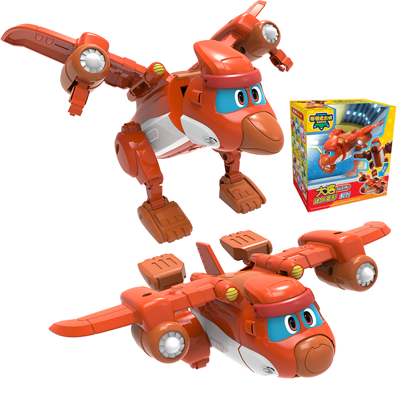 棒棒出动恐龙探险队儿童男孩发声变形霸王龙玩具 迷你变形系列-大洛