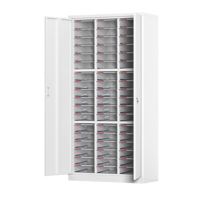 臻远 ZY5080128 A4文件收纳柜 三列54抽带门 860*390*1720mm 单位:台