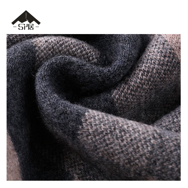 三人居100%纯羊毛围巾SRJWJ902高清大图