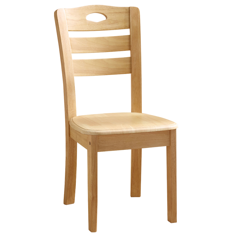 广亿隆饭桌实木餐台圆形餐桌椅定制 实木餐椅WH-CYY4239#C/张