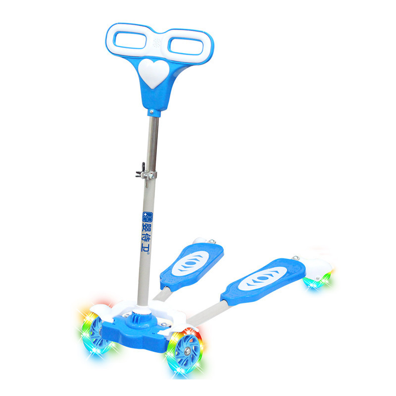 婴侍卫(bbg)滑板车 婴侍卫 儿童动感四轮pu蛙式闪灯滑板车【价格 图片