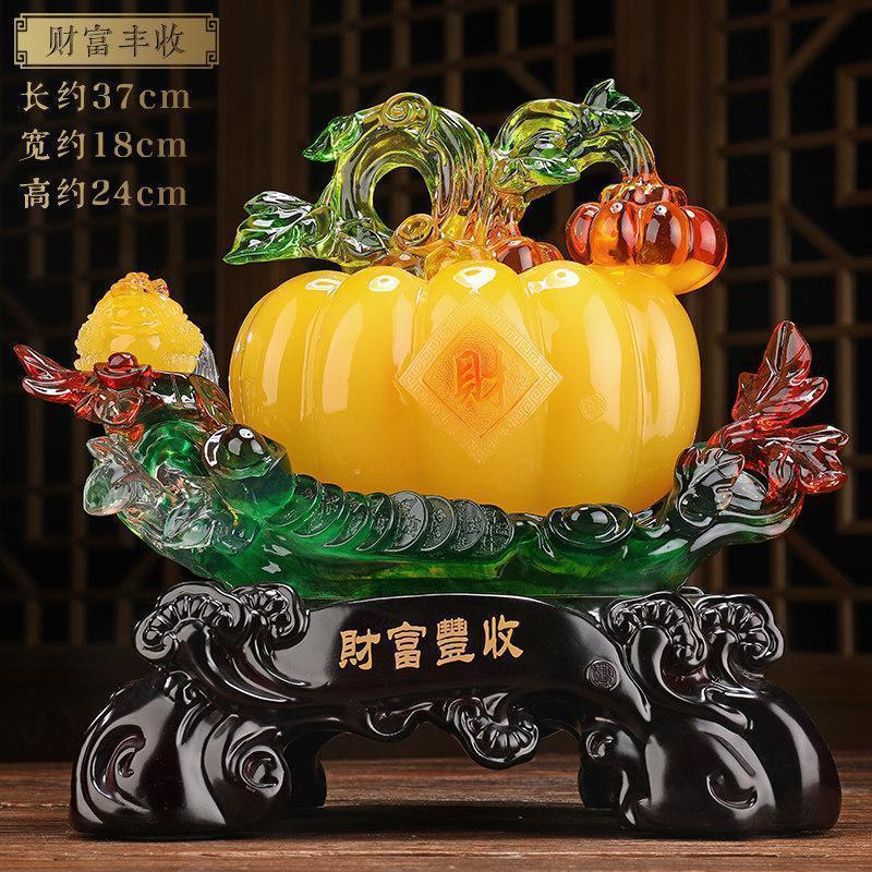 家柏饰(CORATED)客厅电视柜摆件瓜工艺品创意中式家居酒柜装饰乔迁新居礼品高清大图