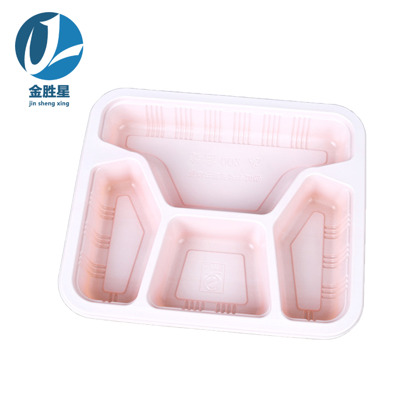 金胜星 一次性四格彩餐盒 1100ML 400套/箱高清大图