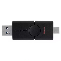 [免邮]金士顿(Kingston)32GB U盘 DTDE手机电脑两用优盘USB3.2 Type-C双接口 黑色