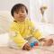 儿童护肩秋冬婴幼儿保暖护肩睡觉小孩宝宝长袖护肩加厚防冻烈珺 黄色小鸭子长袖有领【法兰绒款】 M【体重35斤以内】