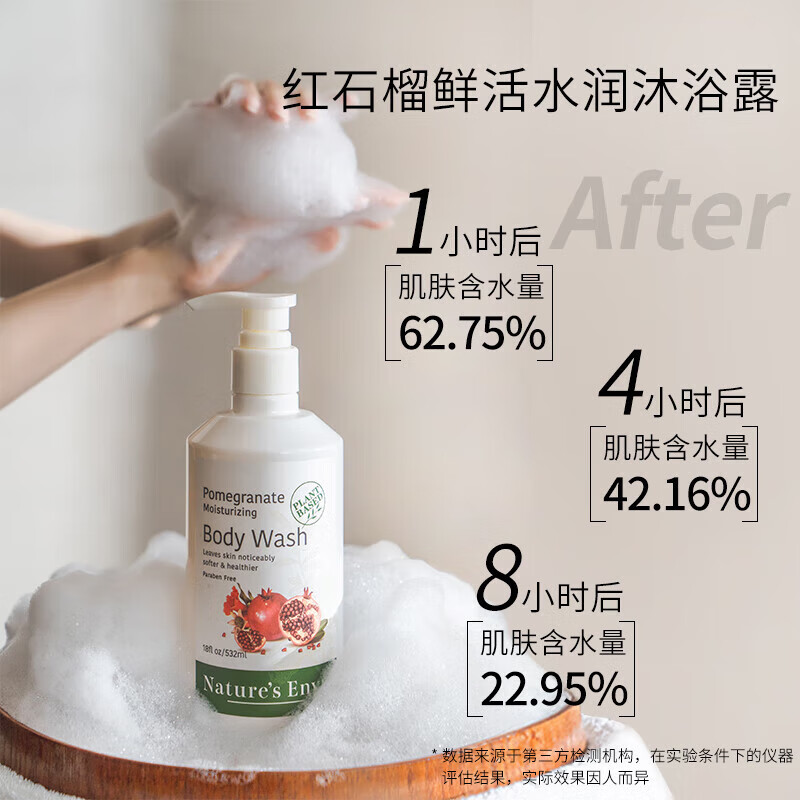 天然之扉 红石榴鲜活水润沐浴露 532ml高清大图