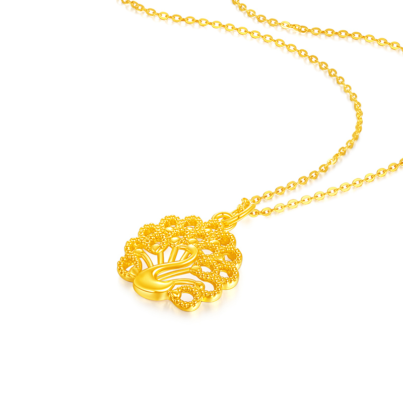 珠宝>黄金>黄金吊坠/项链>梦金园>梦金园黄金吊坠/项链>800_800